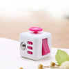3 PCS Decompression Cube Toy Adult Decompression Dice, Colour: White + Rose Red