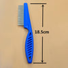 5x Pet Flea Combs, Fine Tooth Steel, Blue, 18.5cm, Cats & Dogs