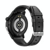 ET470 1.39 inch Color Screen Smart Watch Leather Strap, Support Bluetooth Call / ECG(Black)