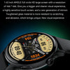 HK85 1.43 inch Smart Silicone Strap Watch Supports Bluetooth Call/Blood Oxygen Monitoring(Gold)