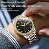 OLEVS 7003 Men Multifunctional Waterproof Mechanical Watch(Gold + Black)