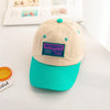C0465 Letter Embroidery Pattern Spring Thin Children Baseball Cap Peak Cap Sunscreen Hat, Size: 48-52cm(Aqua green)