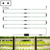 LED Plant Lamp Household Full Spectral Filling Hard Lamp Strip, Style: 30cm 12 Head(Sun Light EU Plug)