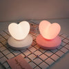 USB Bedside Nursing Night Light Romantic Love Heart Touch Sensing Light(Purple Love)