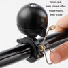 Mini Mountain Bike Pure Copper Bell, Color: Black Plastic Base