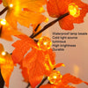 SJ-SD007 Christmas Halloween LED Maple Pumpkin Decoration Light, Style: Detachable Base+Timing