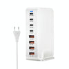 YMS-858 GaN 240W USB x 4, USB-C / Type-C x 4 Fast Charger, Plug Type:EU Plug(White)