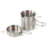 Outdoor Stainless Steel Windproof Stove Portable Camping Roast Stove Set, Specification:Stove Set+Wood Stove