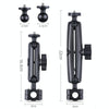 21mm Ballhead Car Front Seat Handlebar Fixed Mount Holder with Tripod Adapter & Screw for GoPro, Insta360, DJI and Other Action Cameras