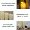 LED Electronic Candle Lights Halloween Christmas Decoration Props, Size: 7.5x17.5cm(Plastic Tears Candle Lights)