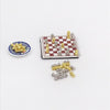 1:12 Mini House Toy Simulation Chess Model Scene Accessories(Gold and Silver)