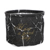 Fabric Storage Basket Desktop Organizer Basket, Style: Black Marble Pattern