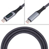 10Gbps 8K USB-C/Type-C to USB-C/Type-C Digital Video Cable Compatible with USB 3.2, Length: 1m (Black)