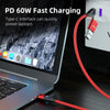 ENKAY 6-in-1 PD60W USB-A / Type-C to Type-C / 8 Pin / Micro USB Magnetic Fast Charging Cable, Cable Length:2m(Black)