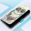 For Redmi K70 Ultra 5G Global 3D Painting Horizontal Flip Leather Phone Case(Grey Owl)