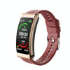 K13 1.14 inch Silicone Band Earphone Detachable Smart Watch Support Bluetooth Call(Red)