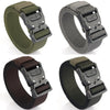 Outdoor Casual Lightning Buckle Men Elastic Belt, Length: 125cm(Twill Brown)