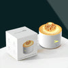 HX-130 Colorful Night Light Planet Desktop Flame Aromatherapy Humidifier, Spec: US Plug(White)