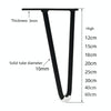 LH-S0006 Metal Furniture Support Legs, Height: 30cm(Titanium)