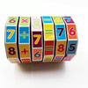 20 PCS Plastic Cylindrical Rotating Digital Magic Cube Children Puzzle Toys