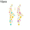 10 PCS Hot Stamping Waterproof Music Festival Face Tattoo Sticker(VS-002)