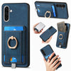 For Samsung Galaxy A36 Retro Splitable Magnetic Card Bag Leather Phone Case(Blue)