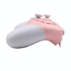 For Nintendo Switch Pro Wireless Bluetooth Handle with Macro Programming & Somatosensory Wake-up(White Pink)