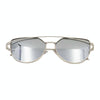 Unisex Fashion Color Film UV400 Reflective Sunglasses (Silver + Mercury)