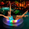 Children 56cm Inflatable Swimming Rings With Colorful Led Lights