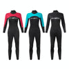 DIVESTAR 3mm Women One-piece Wetsuit Long-sleeved Warm Surfing and Snorkeling Clothes, Size: S(Black Blue)