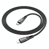 hoco U133 Type-C / USB-C to 8 Pin Braided PD Fast Charging Data Cable, Length:1.2m(Black)