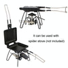 COOL CAMP CF-807 Outdoor Camping Folding Portable Sandwich Nonstick Grill Pan Toast Double Sided Skillet(Black)