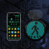 HI.GROOM Car LED Customized Pixel Emoji Lights Bluetooth Remote Control Interactive AI Screen, Style: No Remote Control