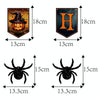 Halloween Decoration Wall Stickers Hanging Pendant Party Horror Banner Decoration, Style: Alphabet Pull Flags