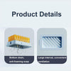 4pcs /Pack Multifunctional High Elastic Mesh Anti-slip Drain Foaming Soap Box(Sky Blue)