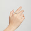 S925 Sterling Silver Simple Footprint Women Open Ring
