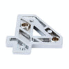 Car Vehicle Badge Emblem 3D Number Four Self-adhesive Sticker Decal, Size: 3.6*4.5*0.5cm