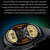 HK85 1.43 inch Smart Silicone Strap Watch Supports Bluetooth Call/Blood Oxygen Monitoring(Black)