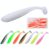 Simulated Fishing Lures Two-Color T-Tail Soft Lures Bionic Sea Fishing Lures, Colour: 8