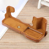 For FUJIFILM X-T5 Glossy PU Leather Camera Half Case Base(Brown)