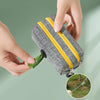 Oxford Cloth Dog Poop Bag Dispenser (Grey/Yellow Zippers)