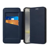 For Samsung Galaxy S25 5G Magnetic Armor Series RFID Card Slots Leather Phone Case(Blue)