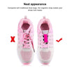 Magnetic Shoelace Buckle Non Binding Shoe Lace Accessories, Size:L (Above 230mm)(Rose Red)