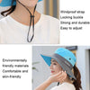 9002 Summer Women Outdoor Sun Hats Fisherman Hat With Ponytail Hole(Two-color Adult Purple)