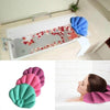 Shell Shaped Soft Bathroom Pillow Home Comfortable Spa Inflatable Bathtub Cushion, Random Color Delivery