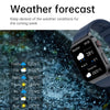 E500 1.83 inch HD Square Screen Leather Watch Strap Smart Watch Supports ECG Monitoring / Non-invasive Blood Sugar(Brown)
