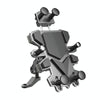 Motorcycle Shock Absorbing Navigation Cycling Phone Holder(Rearview Mirror)