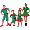 Christmas Green Elf Cosplay Costume Chris Santa Claus Costume Set, Size: 140cm(Female)