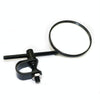 SF-127 Motorcycle Small Round Rearview Mirror Reversing Mirror(Silver Plating)