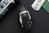 SANDA 5009 Business Fashion Three Eye Six Needle Casual Leather Waterproof Men Quartz Watch(Black Silver)
